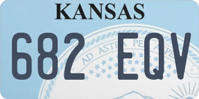 KS license plate 682EQV