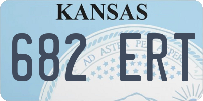 KS license plate 682ERT