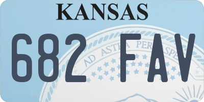 KS license plate 682FAV