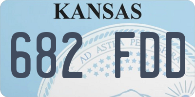 KS license plate 682FDD