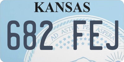 KS license plate 682FEJ