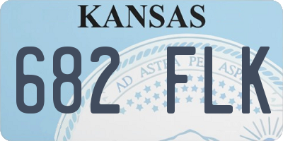 KS license plate 682FLK