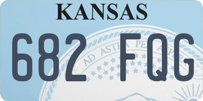 KS license plate 682FQG