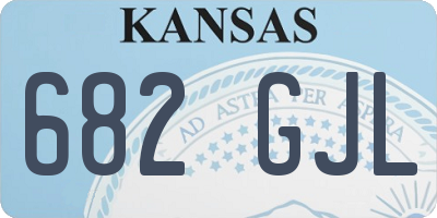 KS license plate 682GJL
