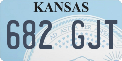 KS license plate 682GJT