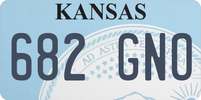 KS license plate 682GNO