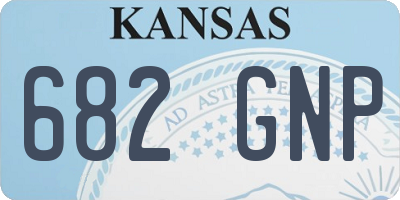 KS license plate 682GNP