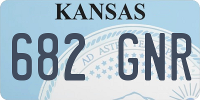 KS license plate 682GNR