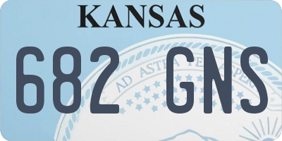KS license plate 682GNS