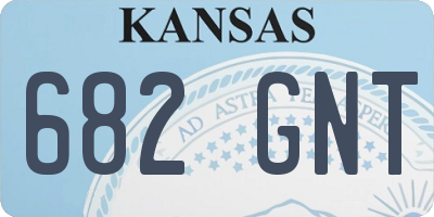 KS license plate 682GNT