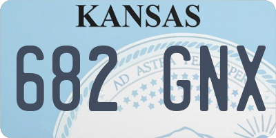 KS license plate 682GNX