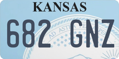 KS license plate 682GNZ
