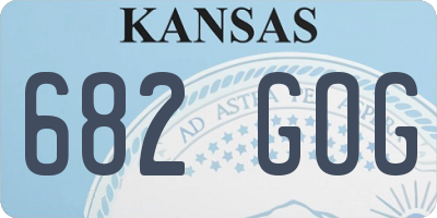 KS license plate 682GOG