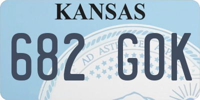 KS license plate 682GOK