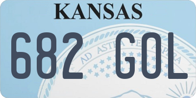 KS license plate 682GOL
