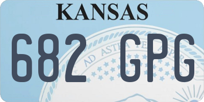 KS license plate 682GPG