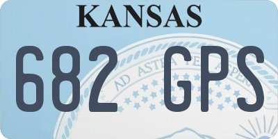 KS license plate 682GPS