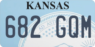 KS license plate 682GQM