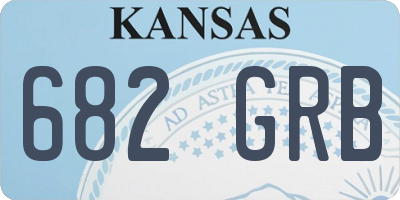KS license plate 682GRB