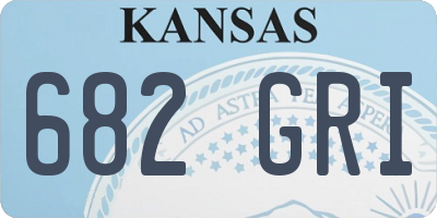 KS license plate 682GRI