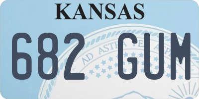 KS license plate 682GUM