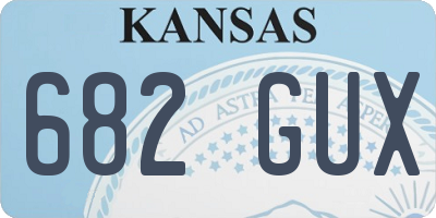 KS license plate 682GUX