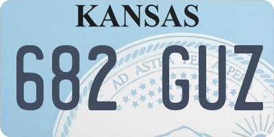 KS license plate 682GUZ