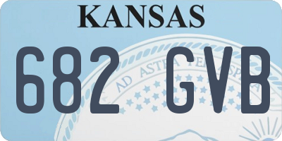 KS license plate 682GVB
