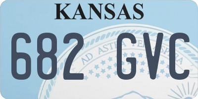 KS license plate 682GVC