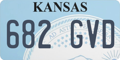 KS license plate 682GVD