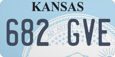 KS license plate 682GVE