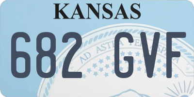 KS license plate 682GVF