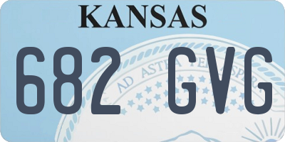 KS license plate 682GVG