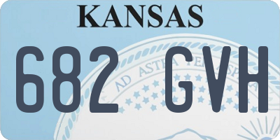 KS license plate 682GVH