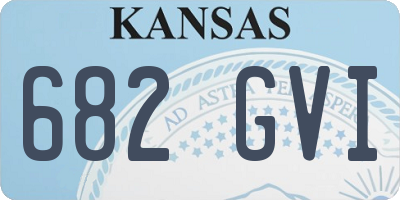 KS license plate 682GVI