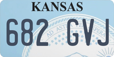 KS license plate 682GVJ