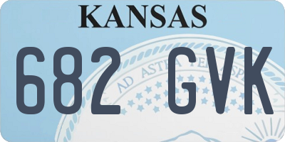 KS license plate 682GVK