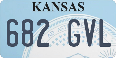 KS license plate 682GVL