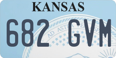 KS license plate 682GVM