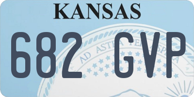 KS license plate 682GVP