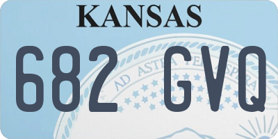 KS license plate 682GVQ