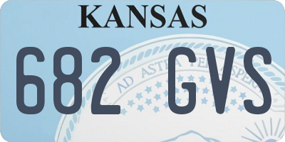 KS license plate 682GVS