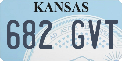 KS license plate 682GVT