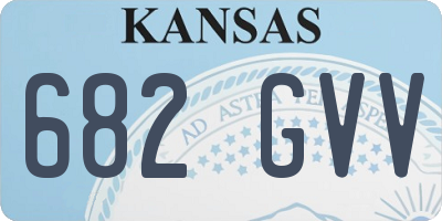 KS license plate 682GVV