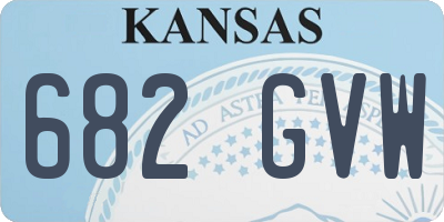 KS license plate 682GVW