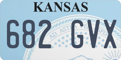 KS license plate 682GVX