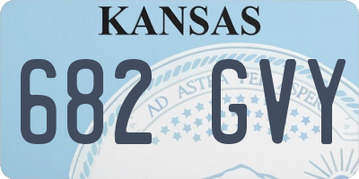 KS license plate 682GVY