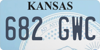 KS license plate 682GWC
