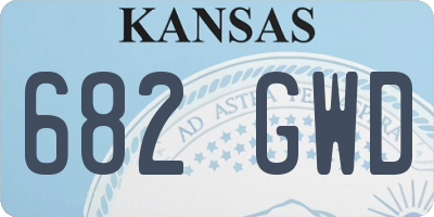 KS license plate 682GWD