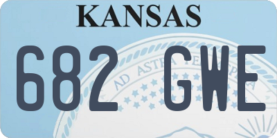 KS license plate 682GWE